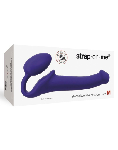 Безремінний страпон Strap-On-Me Violet M, повністю регульований, діаметр 3,3 см - фото №3