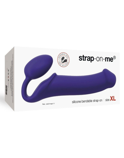 Безремінний страпон Strap-On-Me Violet XL, повністю регульований, діаметр 4,5 см - фото №3