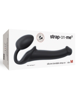 Безремінний страпон Strap-On-Me Black M, повністю регульований, діаметр 3,3 см - - фото №3