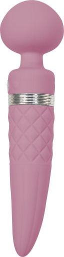 Вібромасажер 2в1 PILLOW TALK - Sultry Pink, класичний масажер і вібратор з ротацією, підігрів №4