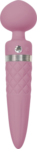 Вібромасажер 2в1 PILLOW TALK - Sultry Pink, класичний масажер і вібратор з ротацією, підігрів №3