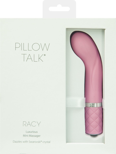 Розкішний вібратор Pillow Talk - Racy Pink з кристалом Сваровські для точки G, подарункове паковання - фото №9