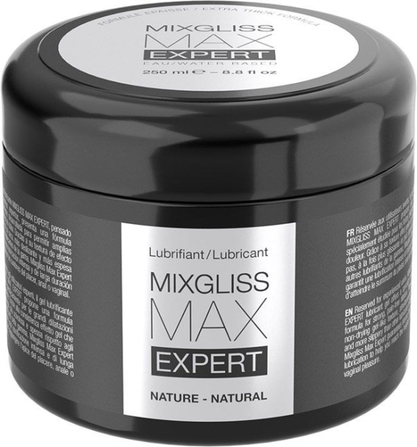Густа змазка для фістингу та анального сексу MixGliss MAX Expert Nature (250 мл) на водній основі 