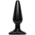 Анальна пробка Doc Johnson Smooth Classic Medium - Black, макс. діаметр 3,8 см - фото