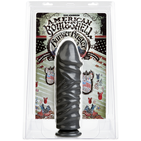 Фалоімітатор для фістингу Doc Johnson American Bombshell Bunker Buster Gun Metal, діаметр 8,1 см - фото №2