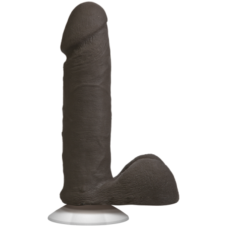 Фалоімітатор Doc Johnson The Realistic Cock 6 inch Black - ULTRASKYN, Vac-U-Lock, діаметр 4,3 см 