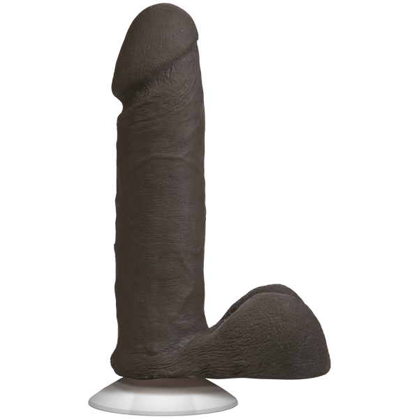 Фалоімітатор Doc Johnson The Realistic Cock 6 inch Black - ULTRASKYN, Vac-U-Lock, діаметр 4,3 см 