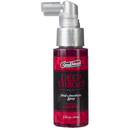 Спрей для мінету Doc Johnson GoodHead DeepThroat Spray - Wild Cherry 59 мл для глибокого мінету - фото