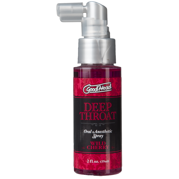Спрей для мінету Doc Johnson GoodHead DeepThroat Spray - Wild Cherry 59 мл для глибокого мінету - фото