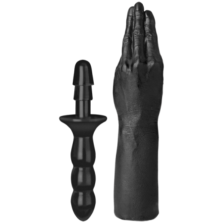 Рука для фістингу Doc Johnson Titanmen The Hand with Vac-U-Lock Compatible Handle, діаметр 6,9 см - фото