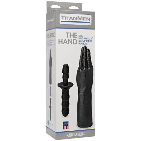Рука для фістингу Doc Johnson Titanmen The Hand with Vac-U-Lock Compatible Handle, діаметр 6,9 см - фото №2