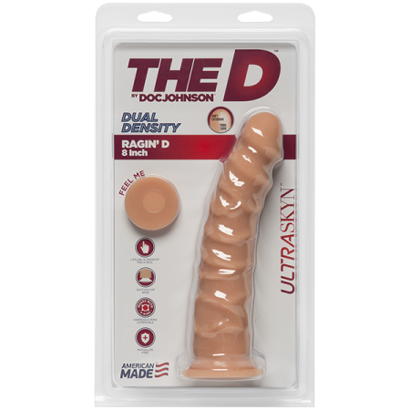 Фалоімітатор Doc Johnson The D - Ragin D - 8 Inch Without Balls - ULTRASKYN, діаметр 5,1 см - фото №3