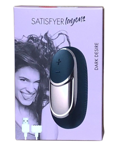 Потужний вібратор Satisfyer Lay-On - Dark Desire, водонепроникний, 15 режимів роботи - фото №6