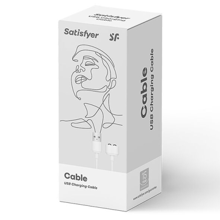 Зарядка (запасний кабель) для іграшок Satisfyer USB charging cable White - фото №3