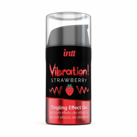 Рідкий вібратор Intt Vibration Strawberry (15 мл), густий гель, дуже смачний, діє до 30 хвилин - фото №2