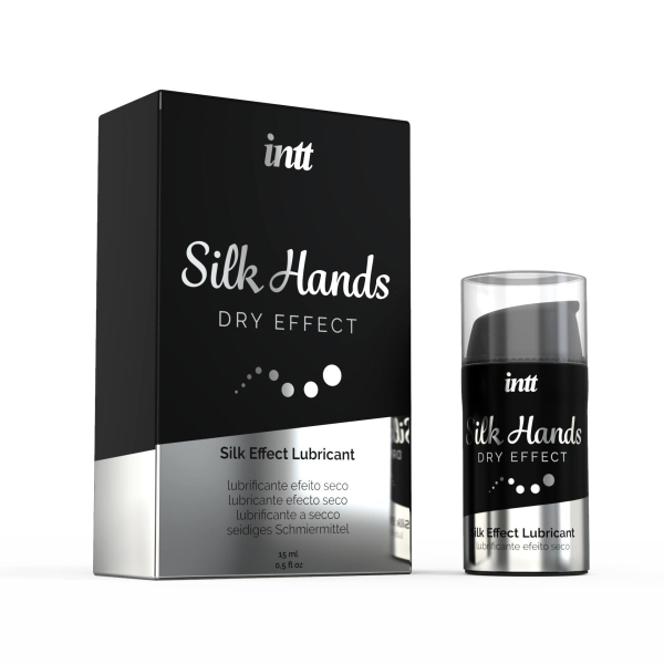 Ультрагуста силіконова змазка Intt Silk Hands (15 мл) з матовим ефектом, шовковистий ефект - фото