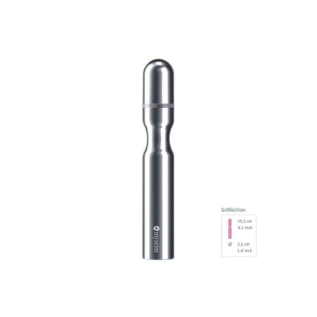 Металеве ділдо Mystim Double Dan для електростимулятора, діаметр 2,5 см - фото №3