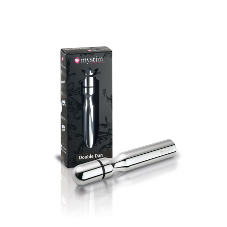 Металеве ділдо Mystim Double Dan для електростимулятора, діаметр 2,5 см - фото №6
