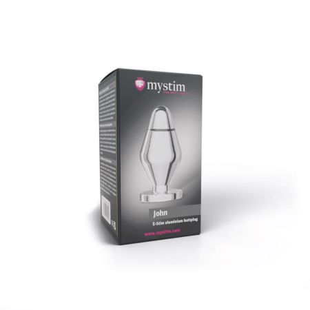 Металева анальна пробка Mystim John для електростимулятора, діаметр 5 см - фото №6