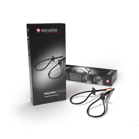 Утяжка для пеніса Mystim Rodeo Robin, пара силіконових струмопровідних ласо - фото №3