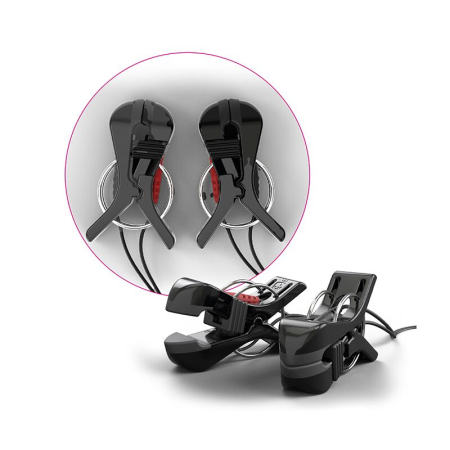 Затискачі для сосків Mystim Barry Bite для електростимуляції, з гвинтовим регулюванням - фото №2