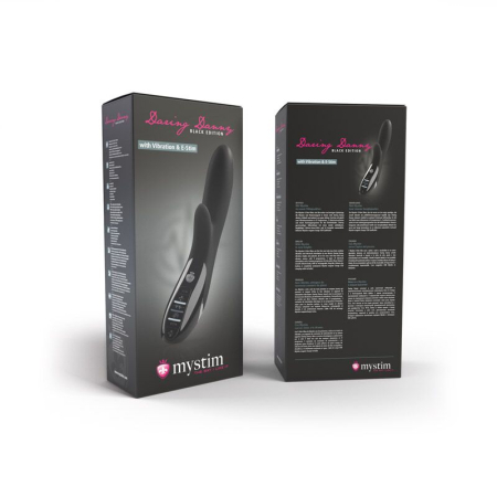 Вібратор-кролик з електростимуляцією Mystim Daring Danny eStim Black, міостимулятор - фото №12