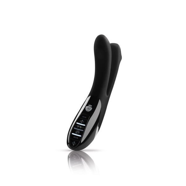 Вібратор подвійний з електростимуляцією Mystim Tingling Aparte eStim Black, міостимулятор - фото
