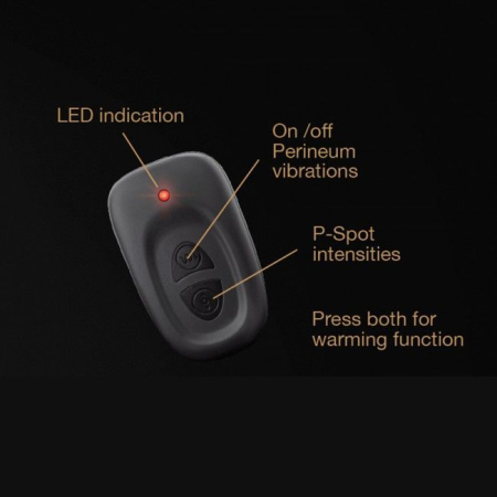 Масажери простати Dorcel P-Stroker з пультом ДК, підігрівом і прицільним масажем, два мотори - фото №6