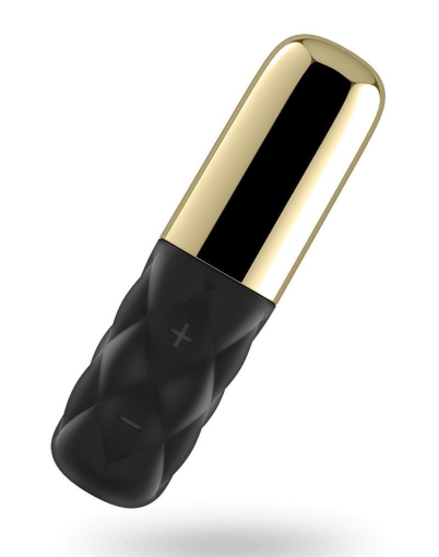 Потужний мінівібратор Satisfyer Sparkling Darling Gold зі знімним ковпачком, 15 режимів роботи - фото №2