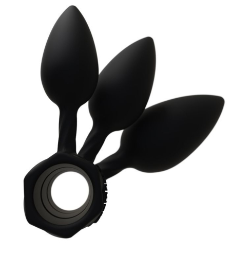 Набір анальних пробок Bathmate Anal Training Plugs, діаметр 2,5 см - 3,1см - 3,8см - фото №2