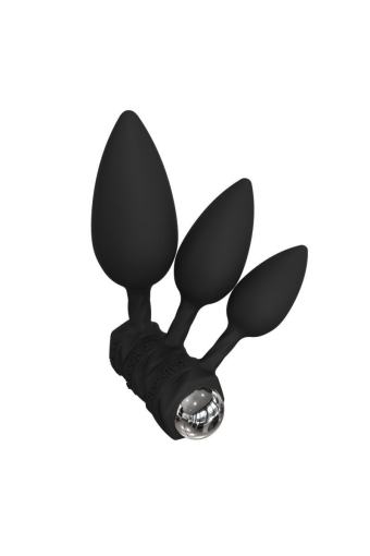 Набір анальних вібропробок Bathmate Anal Training Plugs VIBE, діаметр 2,5 см - 3,1см - 3,8см - фото №3