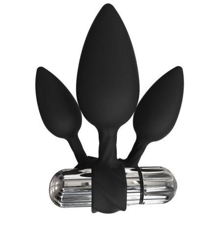 Набір анальних вібропробок Bathmate Anal Training Plugs VIBE, діаметр 2,5 см - 3,1см - 3,8см - фото №2