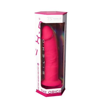 Фалоімітатор SilexD Henry Pink (MODEL 2 size 7.5in), двошаровий, силікон + Silexpan, діаметр 4,8 см - фото №6