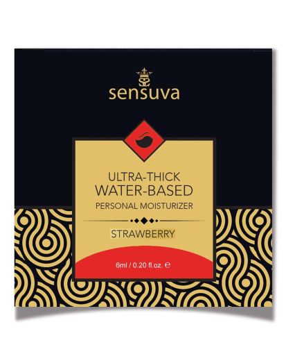 Пробник Sensuva - Ultra–Thick Water-Based Strawberry (6 мл) - фото