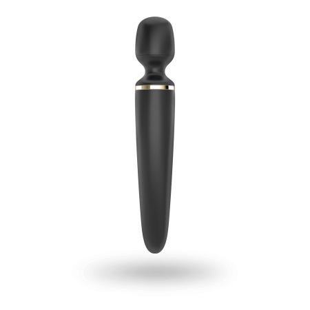 Вібромасажер Satisfyer Wand-er Woman (Black/Gold), водонепроникний, потужний, розмір XXL - фото №4