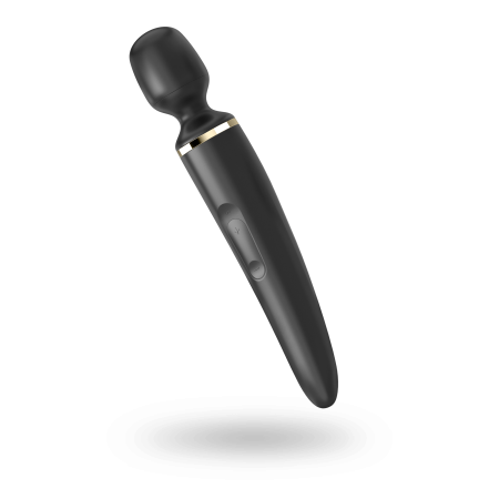 Вібромасажер Satisfyer Wand-er Woman (Black/Gold), водонепроникний, потужний, розмір XXL - фото №2