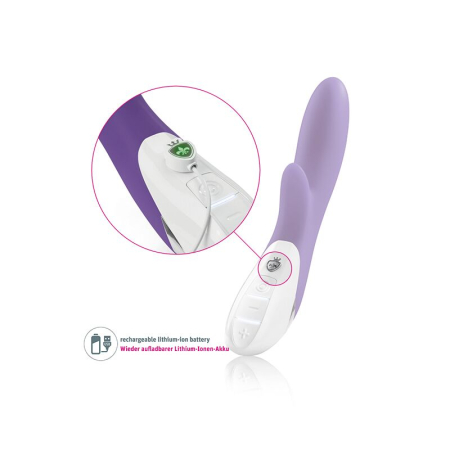 Вібратор-кролик Mystim Danny Divido Purple з глибокою вібрацією, 2 мотори - фото №6