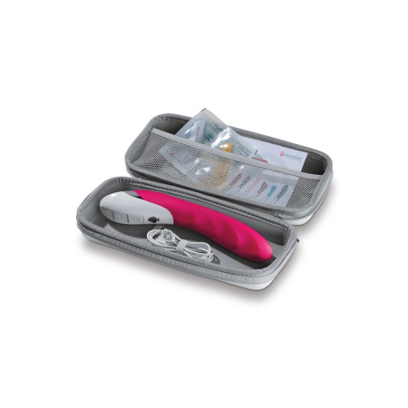 Потужний вібратор Mystim Sassy Simon Pink з двома моторами і стимулювальним рельєфом №11