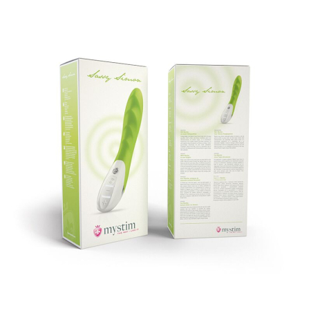 Потужний вібратор Mystim Sassy Simon Green з двома моторами і стимулюючим рельєфом - фото №13