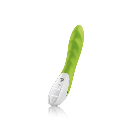 Потужний вібратор Mystim Sassy Simon Green з двома моторами і стимулюючим рельєфом - фото