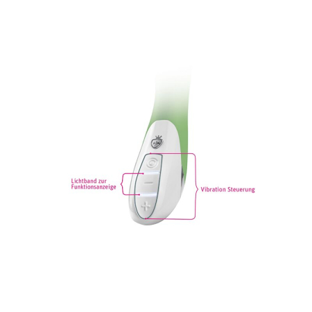 Потужний вібратор Mystim Sassy Simon Green з двома моторами і стимулюючим рельєфом - фото №5