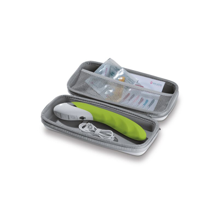 Потужний вібратор Mystim Sassy Simon Green з двома моторами і стимулюючим рельєфом - фото №11