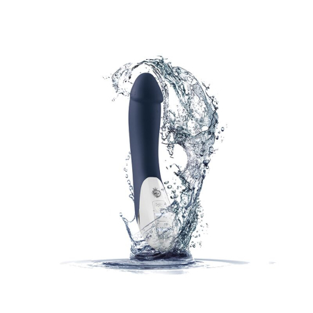 Потужний вібратор Mystim Terrific Truman Blue з двома моторами і вираженою головкою - фото №8