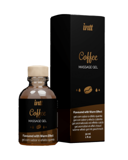 Масажний гель для інтимних зон Intt Coffee (30 мл) розігрівальний - фото