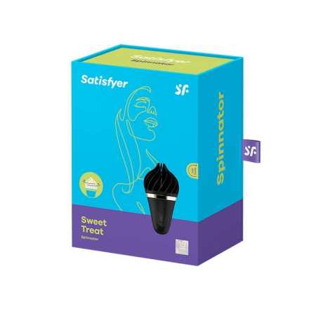 Морозиво-спінатор Satisfyer Lay-On - Sweet Treat Black/Gold, 10 режимів роботи, водонепроникний - фото №2