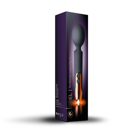 Вібромасажер Rocks Off Oriel Black, водонепроникний, гнучка головка, невеликий та потужний, LED-підс - фото №5