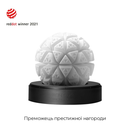 Мастурбатор Tenga Geo Glacier, новий матеріал, інтенсивні блоки, новий рівень розвитку Tenga Egg №3