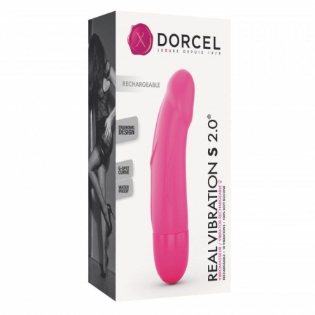 Вібратор Dorcel Real Vibration S Magenta 2.0, діаметр 3,7см, перезаряджається, для точки G №4