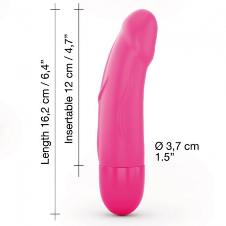 Вібратор Dorcel Real Vibration S Magenta 2.0, діаметр 3,7см, перезаряджається, для точки G №5