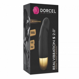 Вібратор Dorcel Real Vibration S Gold 2.0, діаметр 3,7см, перезаряджуваний, для точки G - - фото №4